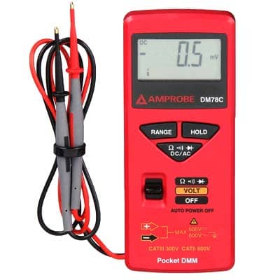 Amprobe DM78C Credit Card Size Multimeter